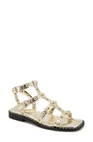 Kenneth Cole Ruby Studded Sandal in Gold Pu at Nordstrom, Size 7.5