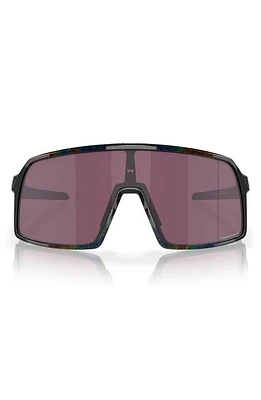 Oakley Sutro 128mm Shield Sunglasses in Shiny Black at Nordstrom