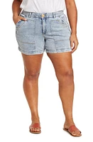 Wit & Wisdom 'Ab'-Solution High Waist Denim Carpenter Shorts Light Blue Vintage at Nordstrom,