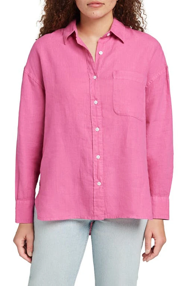 Faherty Laguna Relaxed Fit Linen Button-Up Shirt at Nordstrom,