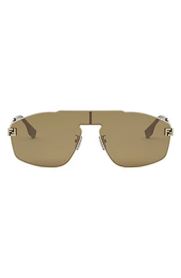 'Fendi Sky Mask Sunglasses in Gold /Brown at Nordstrom