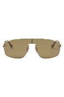 'Fendi Sky Mask Sunglasses in Gold /Brown at Nordstrom