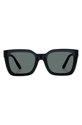 AIRE Abstraction 50mm Polarized D-Frame Sunglasses in Black at Nordstrom