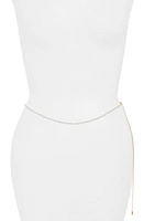 BP. Imitation Pearl Belly Chain in Gold- White at Nordstrom