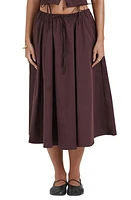 HOUSE OF CB Cora Gathered Lace-Up Skirt at Nordstrom,