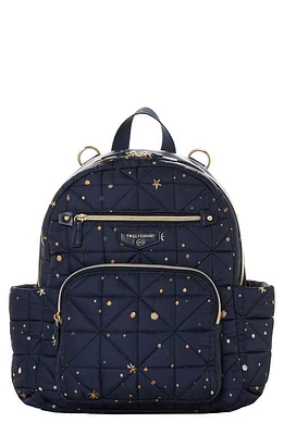 TWELVElittle Little Companion Quilted Nylon Diaper Backpack in Midnight at Nordstrom