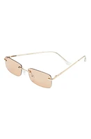 AIRE Ursa 55mm Rectangular Sunglasses in Gold /Tan Tint at Nordstrom