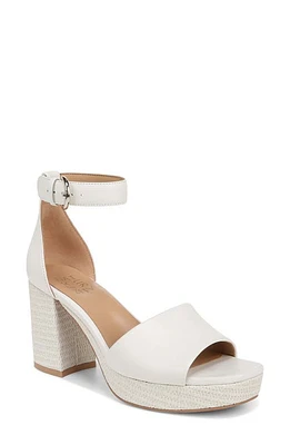 Naturalizer Pearlyn Ankle Strap Platform Sandal Warm White Leather at Nordstrom,