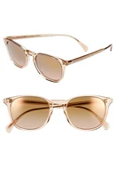 Oliver Peoples 'Finley' 51mm Retro Sunglasses in Pink/Rose Mirror at Nordstrom