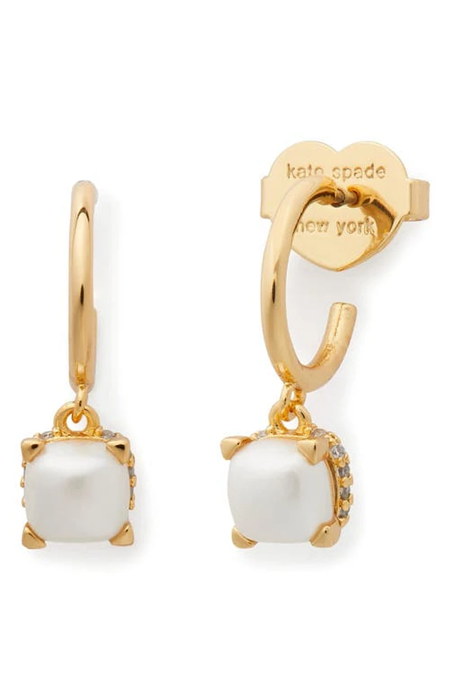 Kate Spade New York little luxuries cubic zirconia pendant necklace in Pearl at Nordstrom