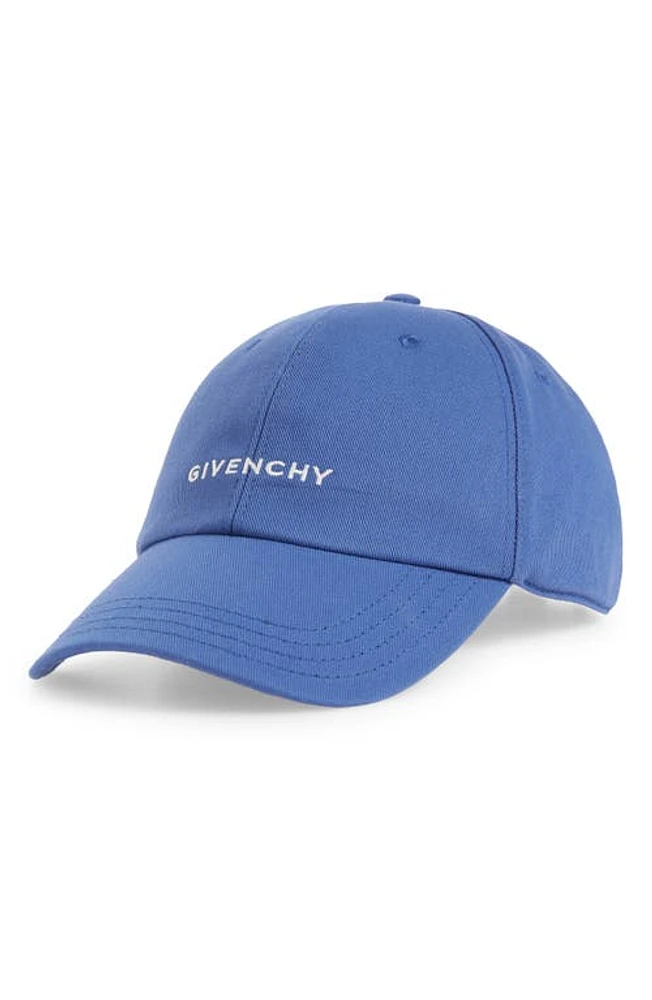 Givenchy 4G Embroidered Twill Baseball Cap in 433-Royal Blue at Nordstrom