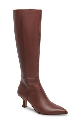 Dolce Vita Auggie Pointed Toe Knee High Boot Dritan Leather at Nordstrom,