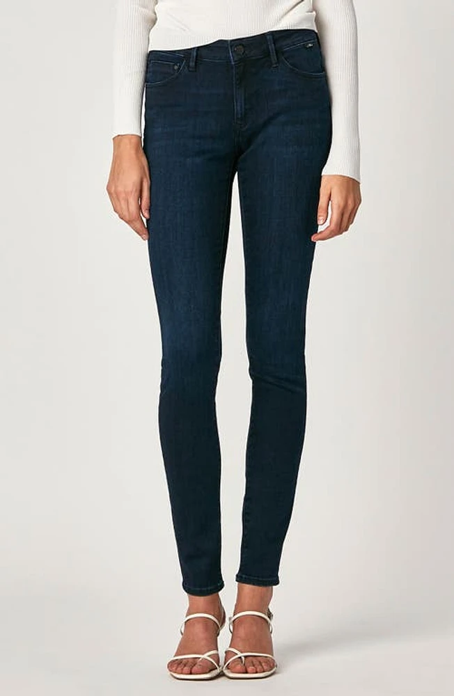 Mavi Jeans Alexa Supersoft Skinny Deep Midnight at Nordstrom, X