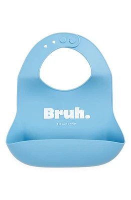 Bella Tunno Bruh Silicone Wonder Bib in Blue at Nordstrom