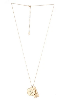 Ettika Long Zodiac Charm Necklace in Taurus at Nordstrom