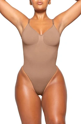 SKIMS Seamless Sculpt Low Back Thong Bodysuit at Nordstrom,