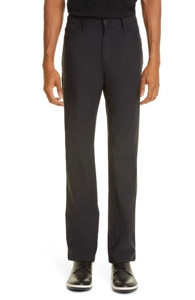 Emporio Armani Men's Stretch Five Pocket Pants Solid Black at Nordstrom,