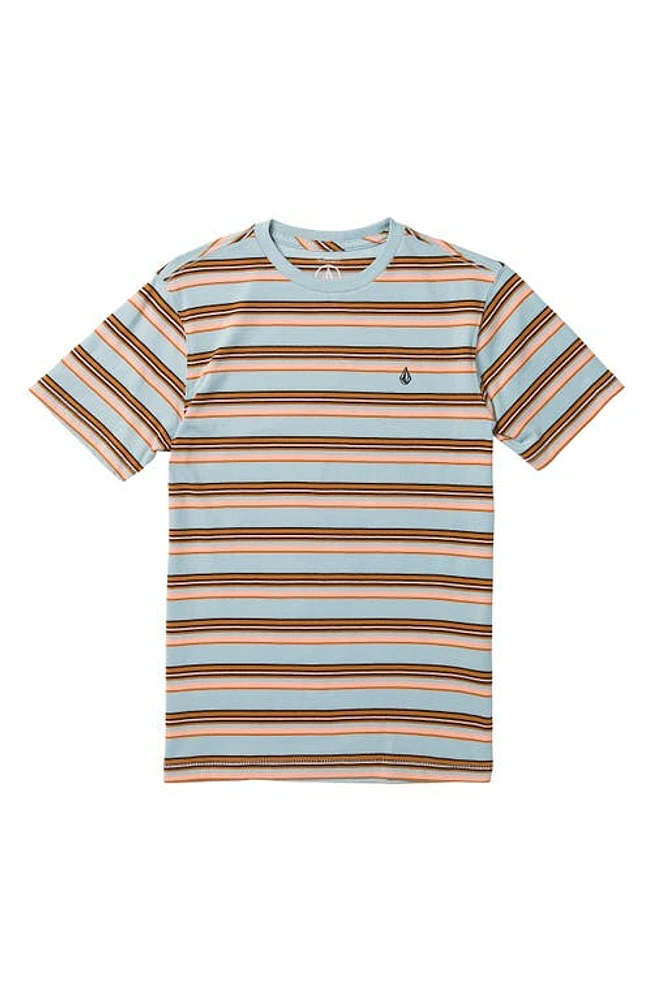 Volcom Kids' Commixt Stripe T-Shirt Celestial Blue at