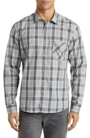 Billy Reid John Plaid Button-Up Shirt in Grey/Blue at Nordstrom, Size Medium