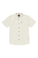 Volcom Stone Marcos Short Sleeve Button-Up Shirt Off White at Nordstrom,