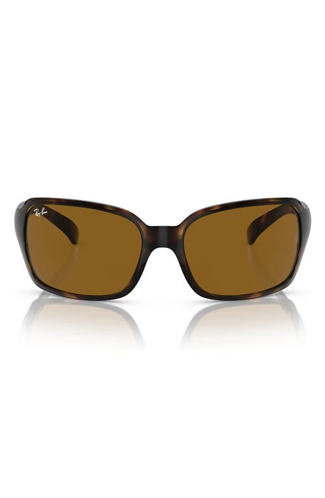 Ray-Ban 60mm Wrap Sunglasses in Brown at Nordstrom