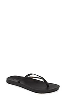 Reef Cushion Bounce Slim Flip Flop Black at Nordstrom,