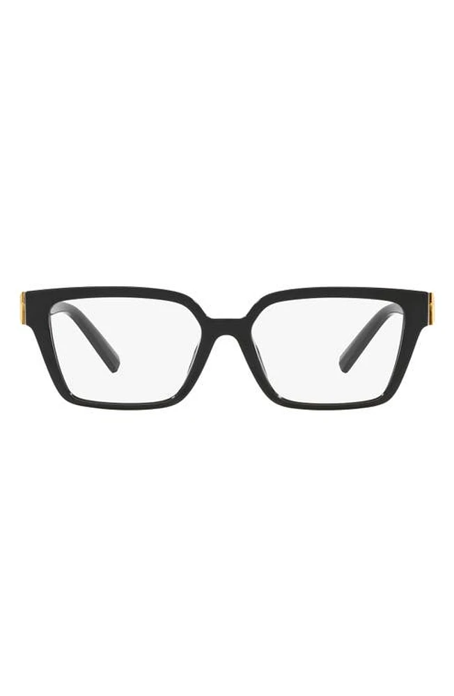 Tiffany & Co. 53mm Rectangular Optical Glasses in Black at Nordstrom