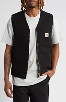 Carhartt Work Progress Arbor Organic Cotton Zip Vest Aged Canvas at Nordstrom,