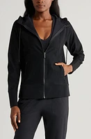 zella Echo Ottoman Rib Zip Hoodie at Nordstrom,