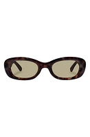 AIRE Calisto 49mm Small Oval Sunglasses in Dark Tortoise at Nordstrom