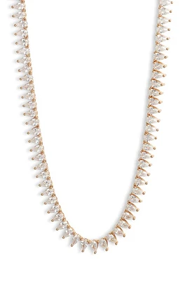 Set & Stones Teardrop Tennis Necklace in Gold at Nordstrom