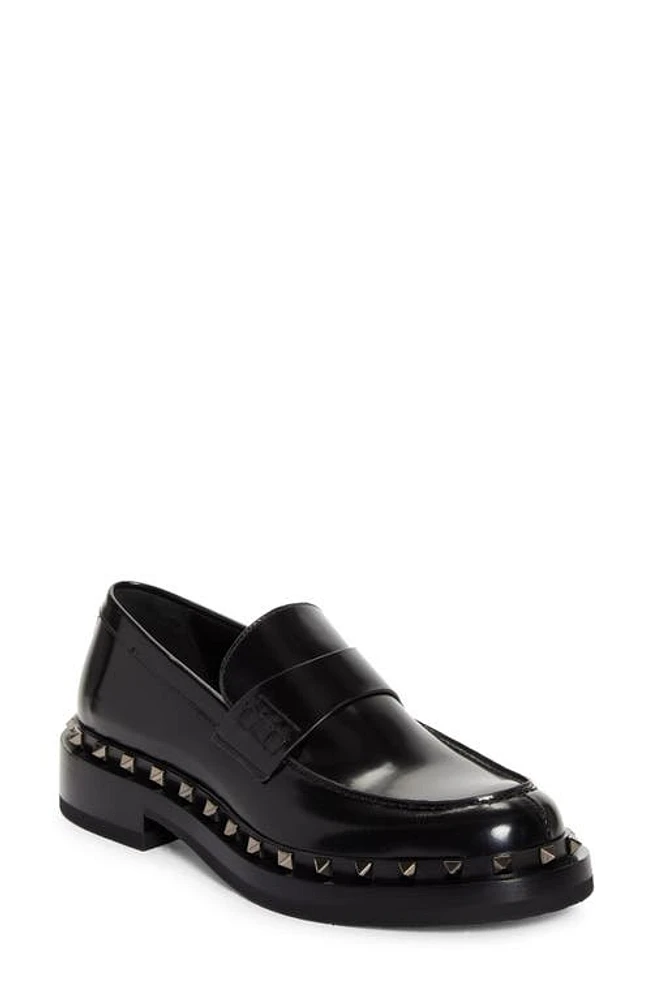 Valentino Garavani Rockstud M-Way Loafer 0No - Nero at Nordstrom,