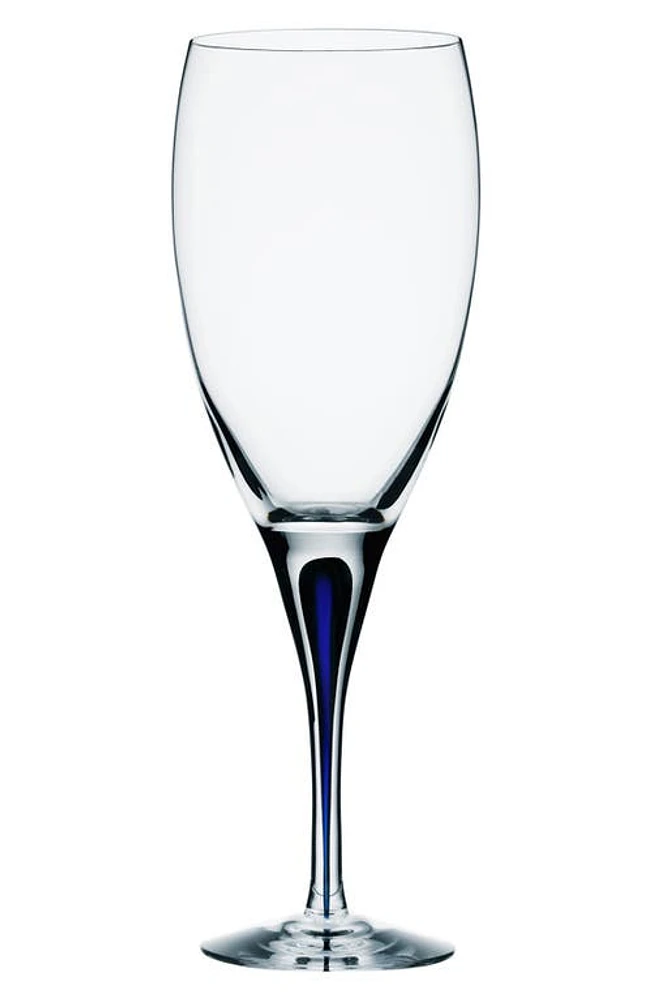 Orrefors Intermezzo White Wine Glass in Clear/Blue at Nordstrom