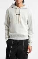 Jil Sander Logo Graphic Hoodie Powder at Nordstrom,