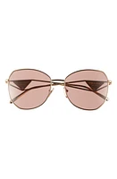 Prada 57mm Irregular Sunglasses in Gold at Nordstrom