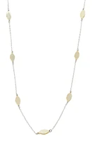 Argento Vivo Sterling Silver Organic-Shape Station Necklace in Gold/Silver at Nordstrom