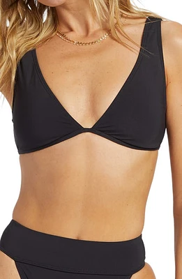 Billabong Sol Searcher Ava Bikini Top in Black Pebble at Nordstrom, Size X-Small