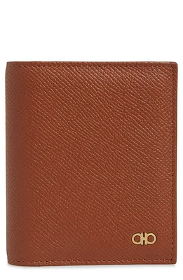 FERRAGAMO Double Gancio Tall Leather Wallet in New Cognac at Nordstrom