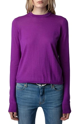 Zadig & Voltaire Emma Wool Crewneck Sweater in Goa at Nordstrom, Size Medium