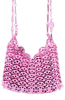 Rabanne 1969 Nano Iconic Shoulder Bag in Fuchsia at Nordstrom