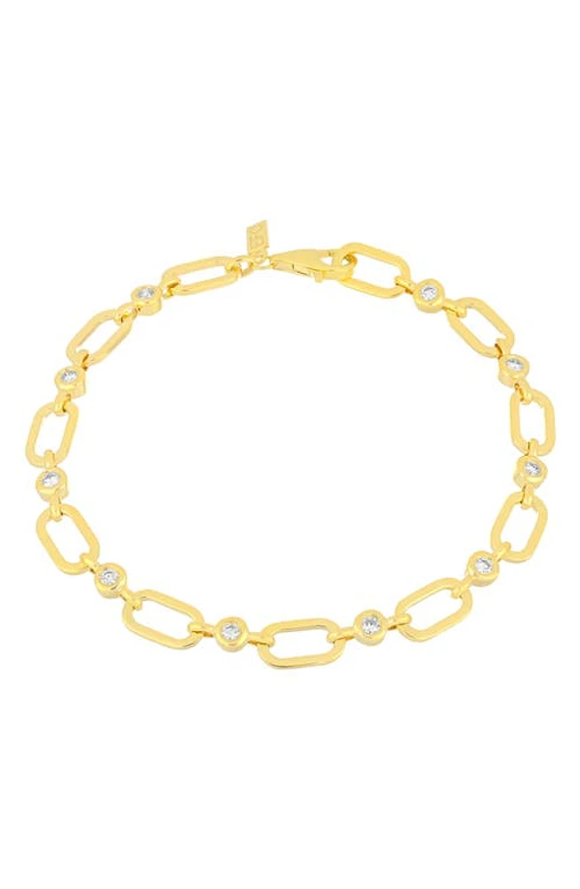 EF Collection Bezel Diamond Station Bracelet in 14K Yellow Gold at Nordstrom