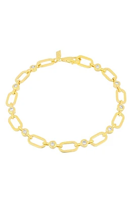 EF Collection Bezel Diamond Station Bracelet in 14K Yellow Gold at Nordstrom