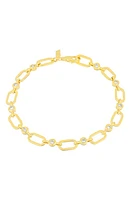 EF Collection Bezel Diamond Station Bracelet in 14K Yellow Gold at Nordstrom