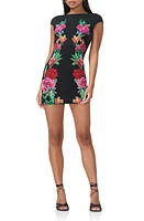 AFRM Mabel Printed Cap Sleeve Mesh Minidress at Nordstrom,