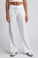 BDG Urban Outfitters Five-Pocket Linen Blend Pants White at Nordstrom,