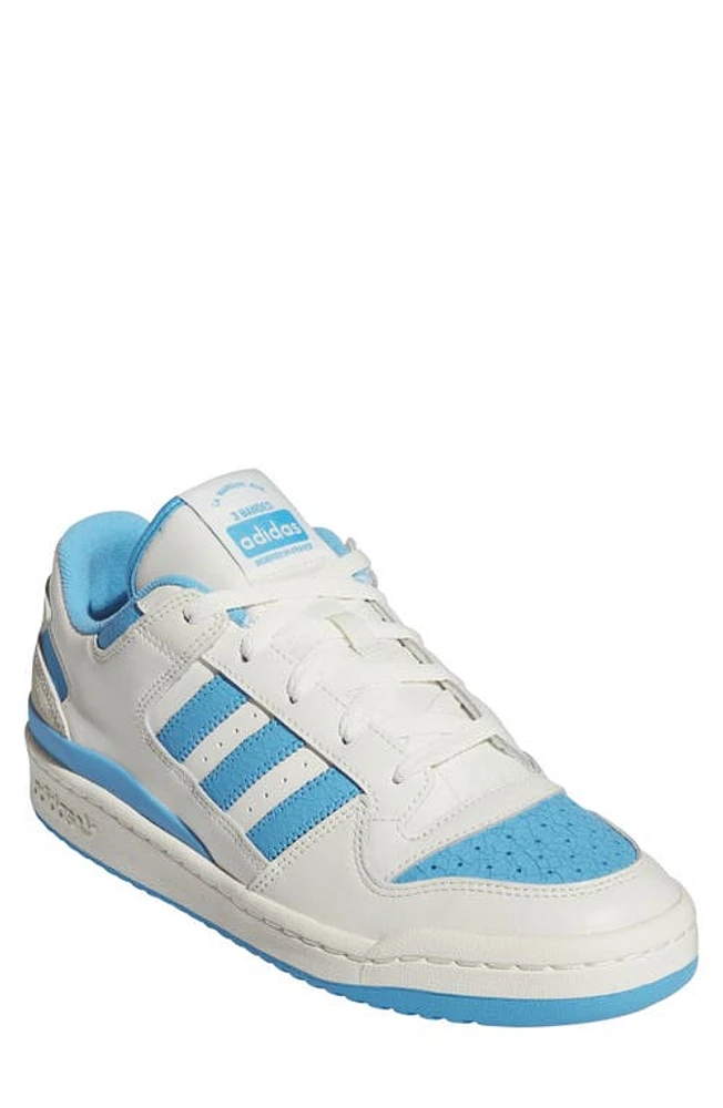 adidas Forum Low Basketball Sneaker Ivory/Semi Blue Burst/Ivory at Nordstrom,