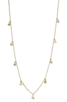 Argento Vivo Sterling Silver Diamond Cut Disc Charm Necklace in Gold at Nordstrom