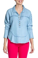 APNY Grommet Henley Chambray Top Light Indigo at Nordstrom,