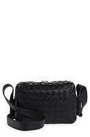 Bottega Veneta Classic Intrecciato Loop Leather Camera Bag in Space-Silver at Nordstrom