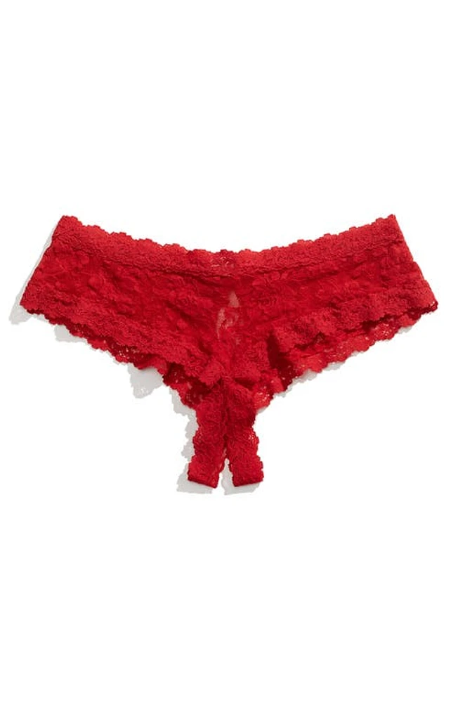 Hanky Panky Open Gusset Hipster Panties Red at Nordstrom,